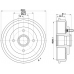 MBD064 MINTEX Тормозной барабан