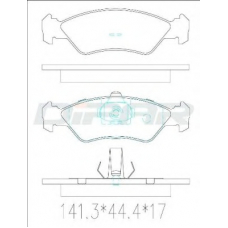 DFB2942 DITAS Комплект тормозных колодок, дисковый тормоз