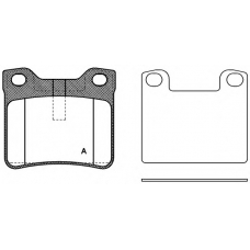 BPA0321.10 OPEN PARTS Комплект тормозных колодок, дисковый тормоз