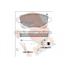 RB2222 R BRAKE Комплект тормозных колодок, дисковый тормоз