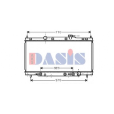 100005N AKS DASIS Радиатор, охлаждение двигателя