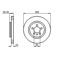 0 986 479 156 BOSCH Тормозной диск