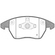 BPA1030.10 OPEN PARTS Комплект тормозных колодок, дисковый тормоз