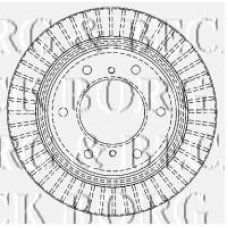 BBD4480 BORG & BECK Тормозной диск