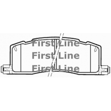 FBP3218 FIRST LINE Комплект тормозных колодок, дисковый тормоз