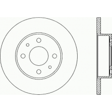 BDA1229.10 OPEN PARTS Тормозной диск