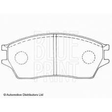 ADH24225 BLUE PRINT Комплект тормозных колодок, дисковый тормоз