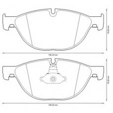 573292B BENDIX Комплект тормозных колодок, дисковый тормоз