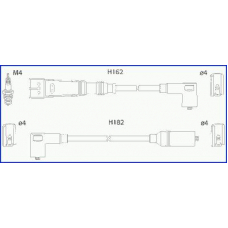 134704 Huco Комплект проводов зажигания