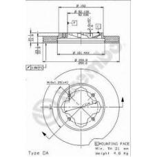 BS 8526 BRECO Тормозной диск