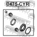 0475-CYR FEBEST Ремкомплект, тормозной суппорт