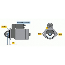 0 001 109 025 BOSCH Стартер