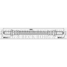 BBH6513 BORG & BECK Тормозной шланг