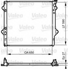 735569 VALEO Радиатор, охлаждение двигателя