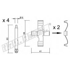 KIT.078 fri.tech. Комплектующие, колодки дискового тормоза