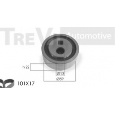 KD1013 TREVI AUTOMOTIVE Комплект ремня ГРМ