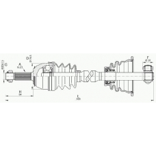 DRS6012.00 OPEN PARTS Приводной вал