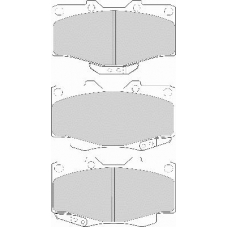 FD6579A NECTO Комплект тормозных колодок, дисковый тормоз