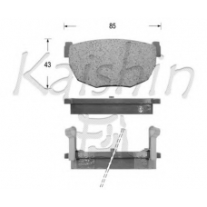 D1099 KAISHIN Комплект тормозных колодок, дисковый тормоз