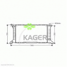 31-0343 KAGER Радиатор, охлаждение двигателя