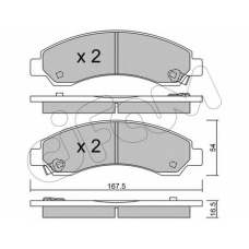 822-888-0 CIFAM Комплект тормозных колодок, дисковый тормоз