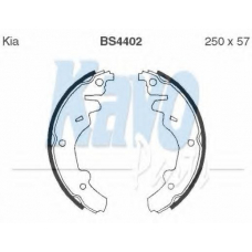 BS-4402 KAVO PARTS Комплект тормозных колодок