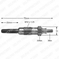 HDS371 DELPHI Свеча накаливания