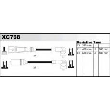XC768 QUINTON HAZELL Комплект проводов зажигания