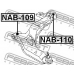NAB-110 FEBEST Подвеска, рычаг независимой подвески колеса