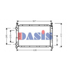 010360N AKS DASIS Радиатор, охлаждение двигателя