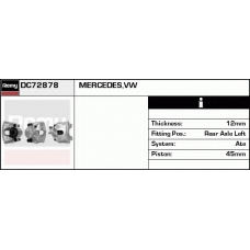 DC72878 DELCO REMY Тормозной суппорт