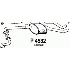 P4532 FENNO Средний глушитель выхлопных газов