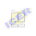 180169 ICER Комплект тормозных колодок, дисковый тормоз