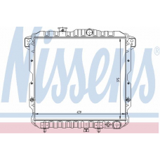 62814 NISSENS Радиатор, охлаждение двигателя