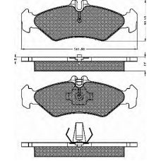 10513 BSF Комплект тормозных колодок, дисковый тормоз