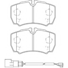FD7447V NECTO Комплект тормозных колодок, дисковый тормоз