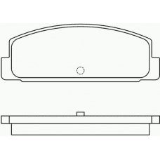 MDB1350 MINTEX Комплект тормозных колодок, дисковый тормоз