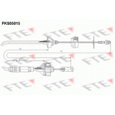 FKS05015 FTE Трос, управление сцеплением