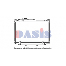 210870N AKS DASIS Радиатор, охлаждение двигателя