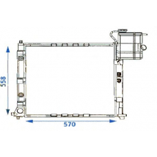 2204045 BEHR Radiator