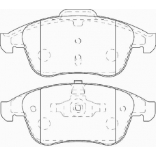 FD7445A NECTO Комплект тормозных колодок, дисковый тормоз