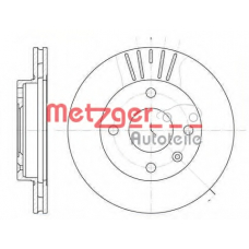 6096.10 METZGER Тормозной диск