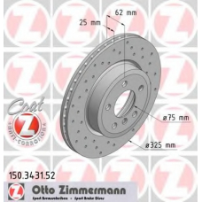 150.3431.52 ZIMMERMANN Тормозной диск