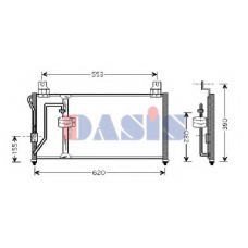 512013N AKS DASIS Конденсатор, кондиционер