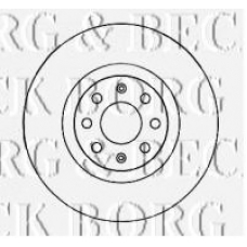 BBD4544 BORG & BECK Тормозной диск