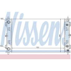 60981A NISSENS Радиатор, охлаждение двигателя