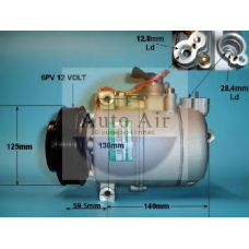 14-1207P AUTO AIR GLOUCESTER Компрессор, кондиционер