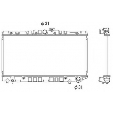 556711 NRF Радиатор, охлаждение двигателя