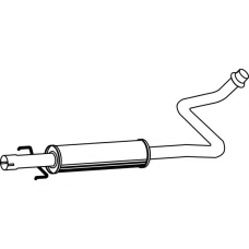 P6859 FENNO Средний глушитель выхлопных газов
