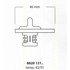 8620 12191 TRISCAN Термостат, охлаждающая жидкость